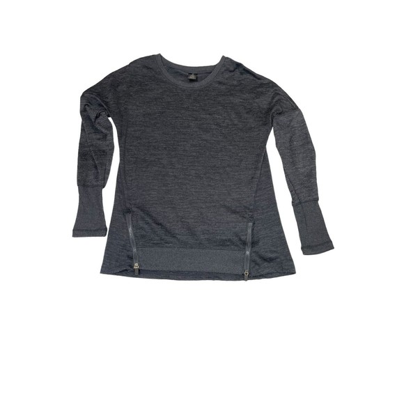 Active Life Charcoal‎ Gray Long Sleeve Sweater Women’s Medium With Zippers - Picture 1 of 8